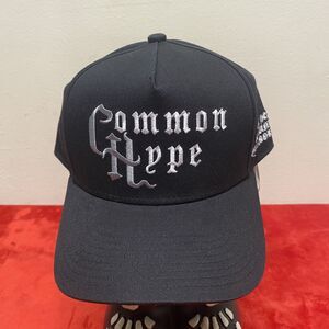 Common Hype Script Barbwire Snap Back Hat Black W/white Old English Letters AZ